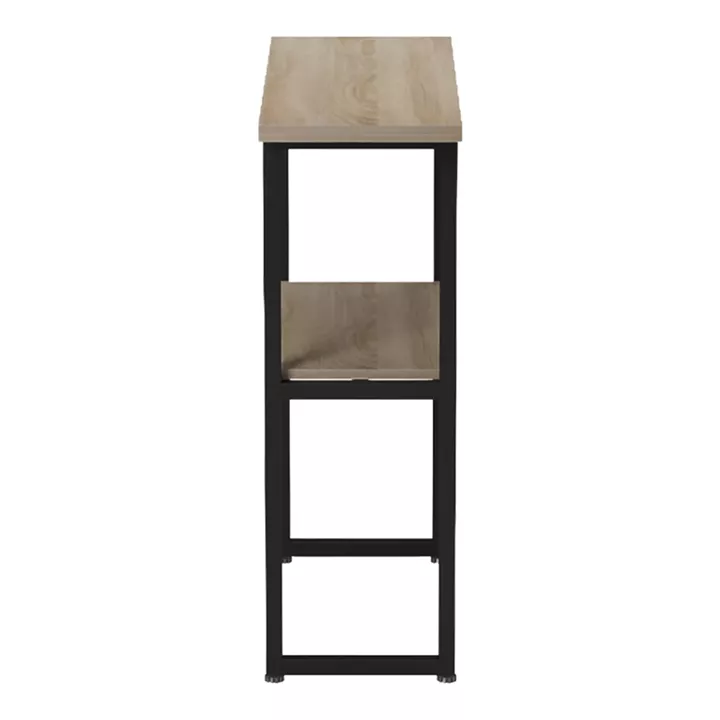 Κονσόλα Solain pakoworld sonoma-μαύρο μέταλλο 79x29x85εκ