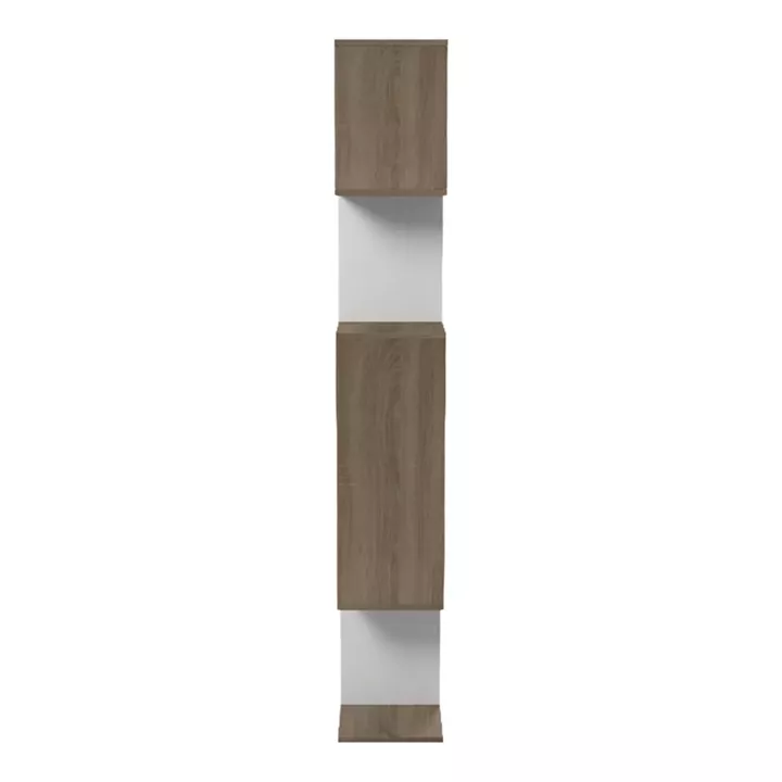 Βιβλιοθήκη Mito pakoworld sonoma - λευκό 108.5x25x161εκ