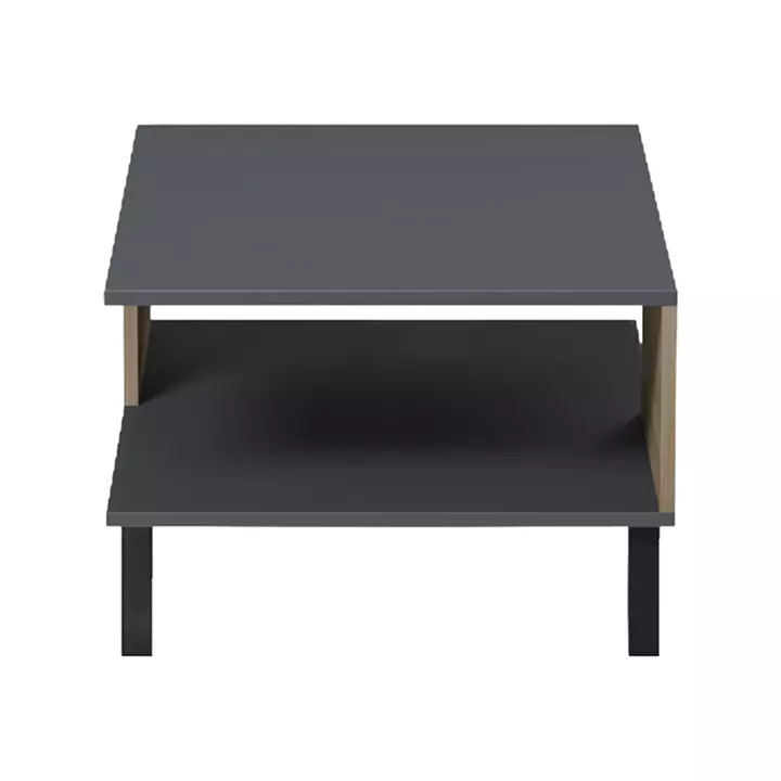 Τραπεζάκι σαλονιού Tuscany pakoworld sonoma-ανθρακί 83x54x34εκ