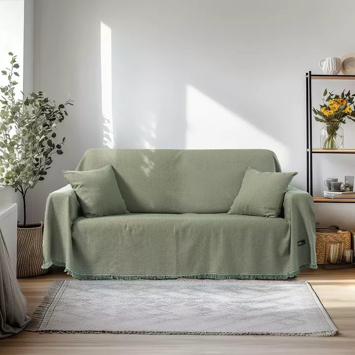 Beauty Home Ριχτάρια σετ 2τμχ Amos Art 8730 (170x240+170x290) Βεραμάν