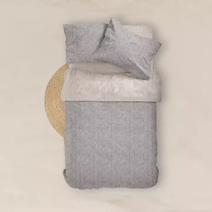 Σεντόνια Εμπριμέ Σετ Doric Υπέρδιπλα Με Λάστιχο