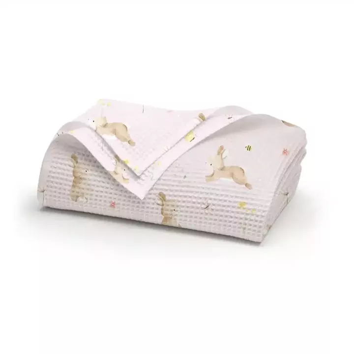 Κουβέρτα Πικέ Blush Μονή