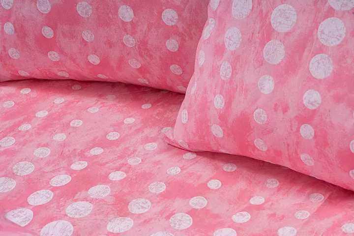 Beauty Home Σετ σεντόνια μονά με λάστιχο Glory Art 12372 110x200+32 Ροζ,Γκρι