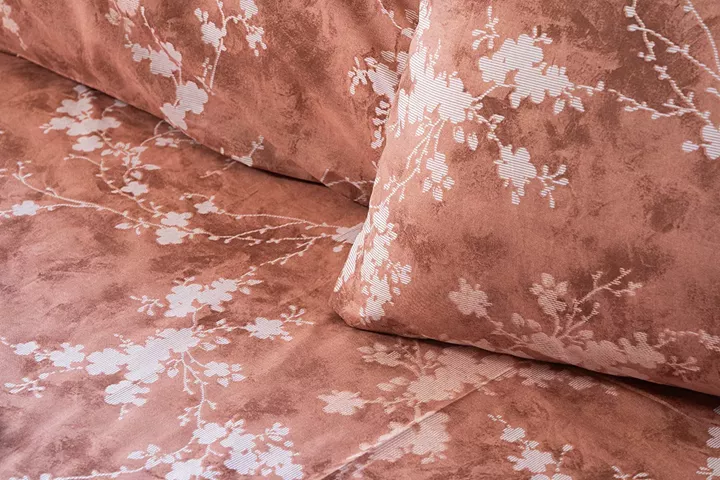 Beauty Home Σετ σεντόνια υπέρδιπλα με λάστιχο Glory Art 12377 170x200+32 Λαδί