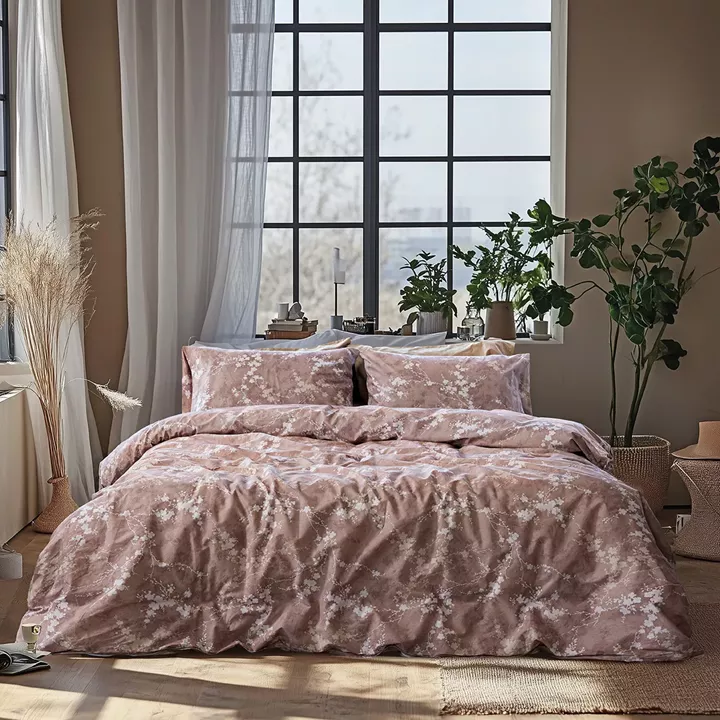 Beauty Home Σετ σεντόνια King size Glory Art 12380 280x265 Μόκα