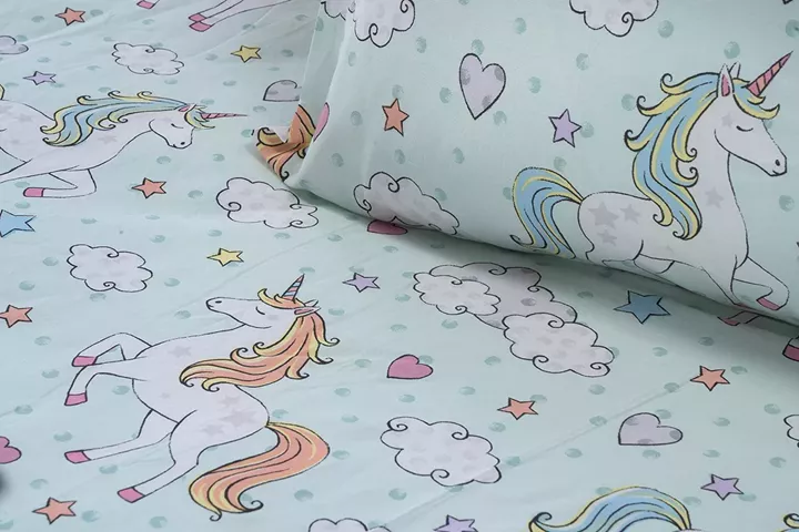 Beauty Home Σετ σεντόνια μονά με λάστιχο Candy Art 6327 110x200+32 Μέντα