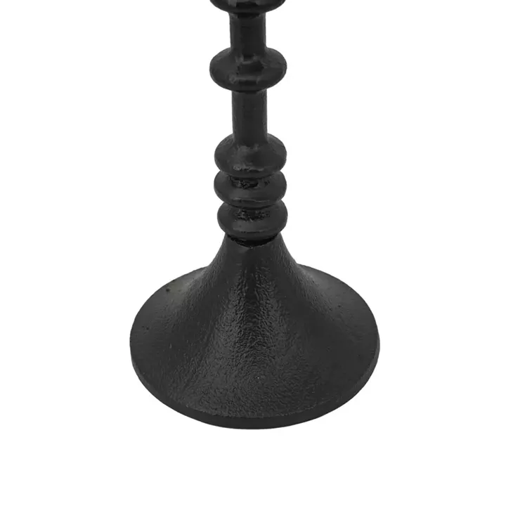 Artekko Nail Μαύρο Μεταλλικό Κηροπήγιο (10.2x10.2x33.7)cm