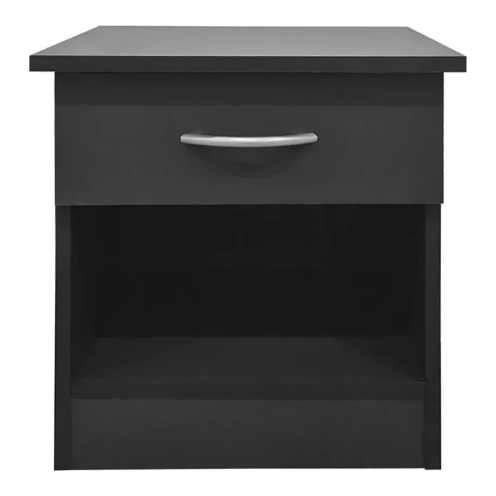 Κομοδίνο Bedy pakoworld ανθρακί 40x34x42εκ