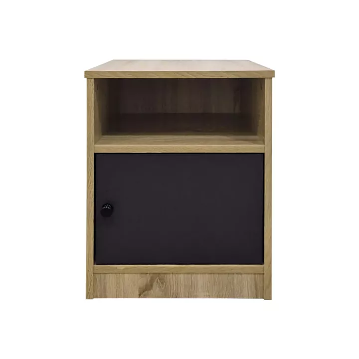 Κομοδίνο Lenea pakoworld sonoma-ανθρακί 40x40x50εκ