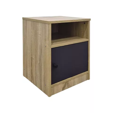 Lenea pakoworld bedside table sonoma-anthracite 40x40x50cm