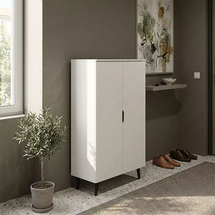 Παπουτσοθήκη-ντουλάπα Oufelia pakoworld λευκό 60x32.5x134.5εκ