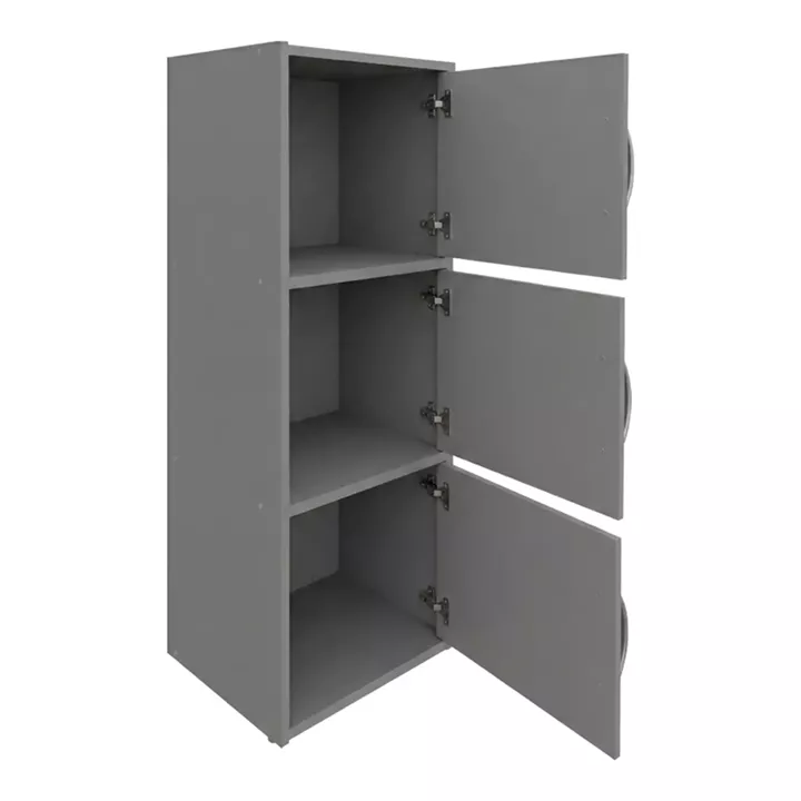 Ντουλάπι-στήλη Soline pakoworld ανοιχτό γκρι 40x34.5x90.5εκ