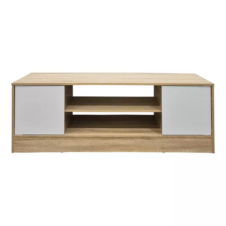 Έπιπλο τηλεόρασης Sasa pakoworld sonoma-λευκό 120x35x41.5εκ