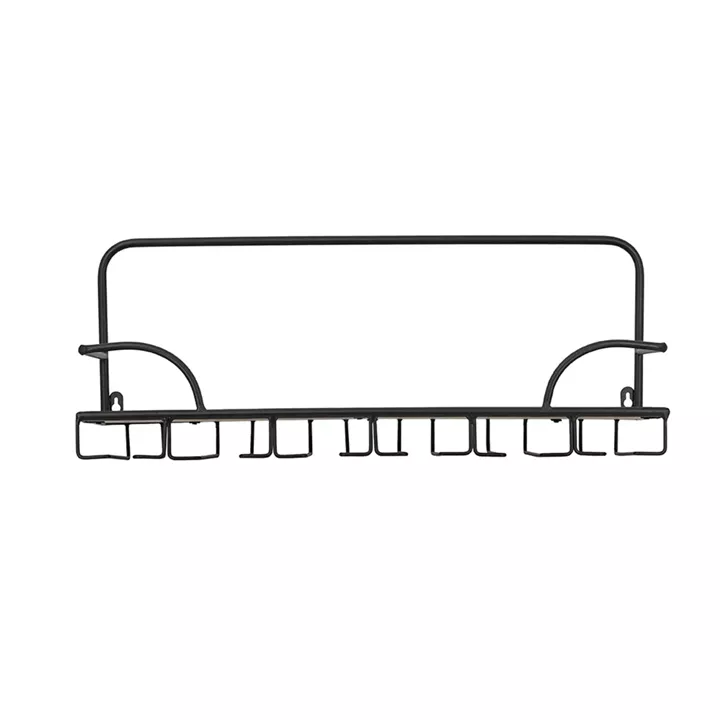 Artekko Gaia Καφέ Ξύλινο Ράφι Τοίχου για Ποτήρια (62x21x25)cm