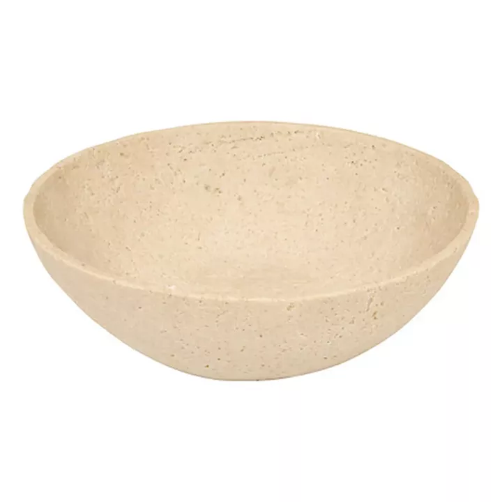 Decorative bowl Serio pakoworld polyresin beige D24.5x7.5cm