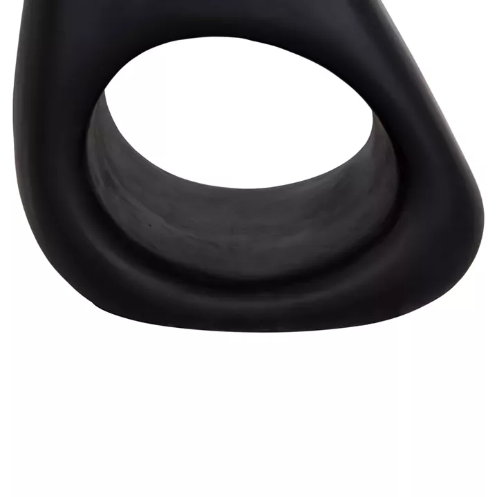 SIDE TABLE AIDA HM4692.01 FIBER CEMENT IN BLACK--TEAK WOOD TOP 47x60x59Hcm.