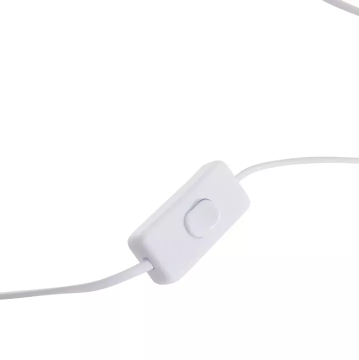 TABLE DECORATIVE LAMP ELBAR HM4698.02 FIBER CEMENT IN WHITE--[E14]--44x12x50Hcm.