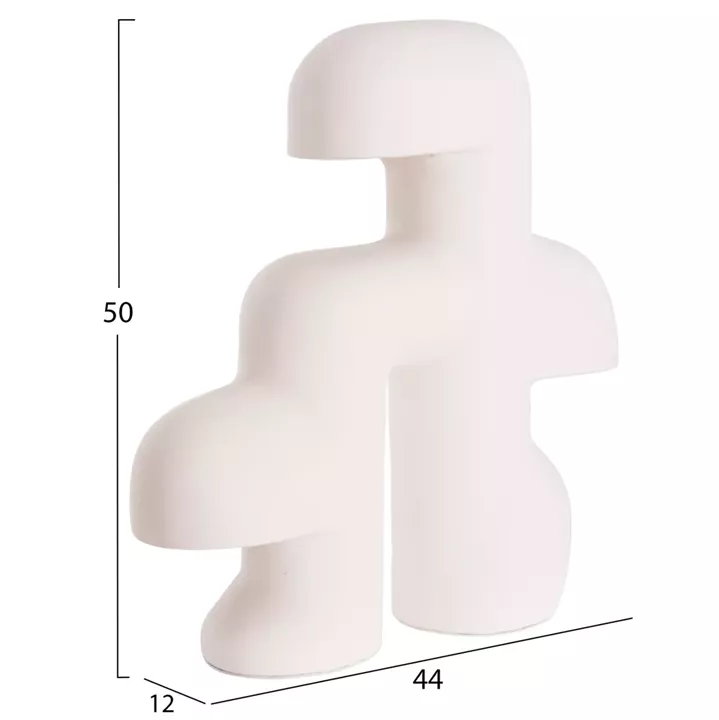 TABLE DECORATIVE LAMP ELBAR HM4698.02 FIBER CEMENT IN WHITE--[E14]--44x12x50Hcm.