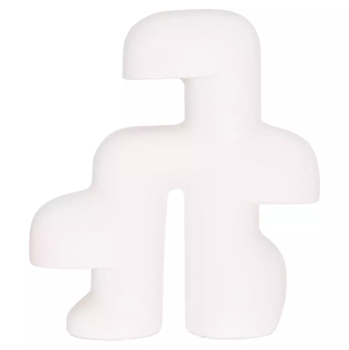 TABLE DECORATIVE LAMP ELBAR HM4698.02 FIBER CEMENT IN WHITE--[E14]--44x12x50Hcm.