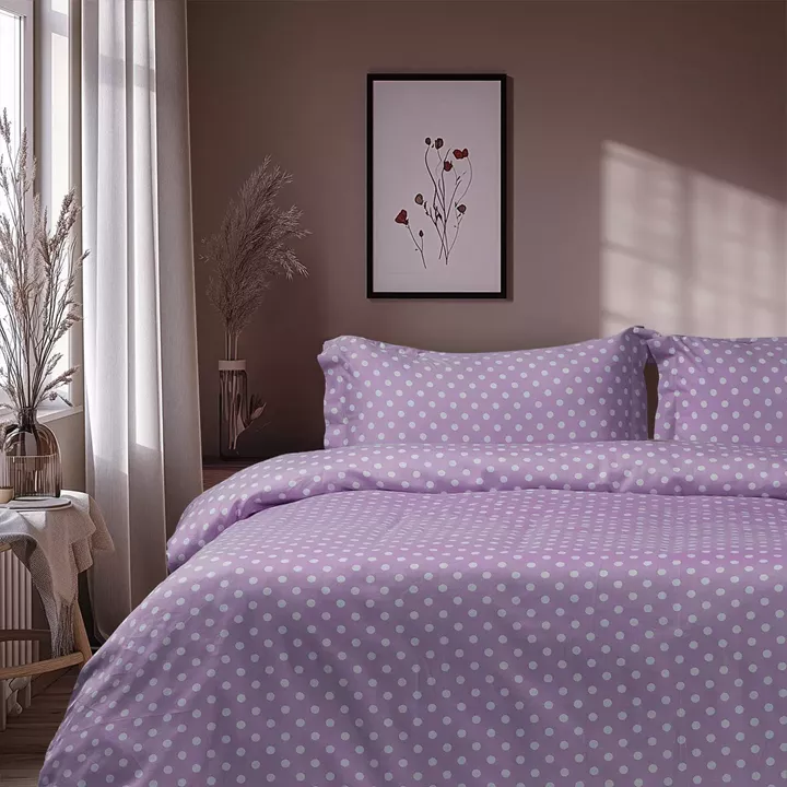 Beauty Home Σετ σεντόνια υπέρδιπλα Art 10101 Fancy 240x260 Λιλά