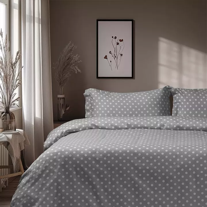 Beauty Home Σετ σεντόνια μονά με λάστιχο Art 10101 Fancy 110x200+30 Γκρι