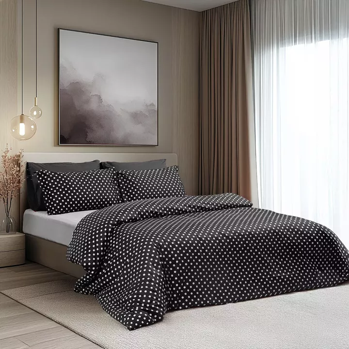 Beauty Home Σετ σεντόνια μονά με λάστιχο Art 10101 Fancy 110x200+30 Μαύρο