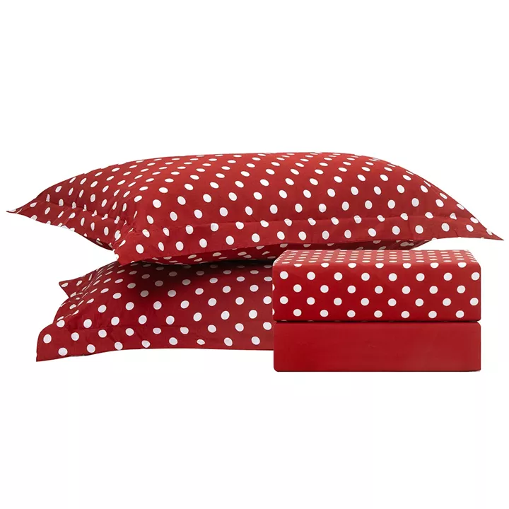 Beauty Home Σετ κουβερλί μονό Art 10101 Fancy 160x230 Κόκκινο