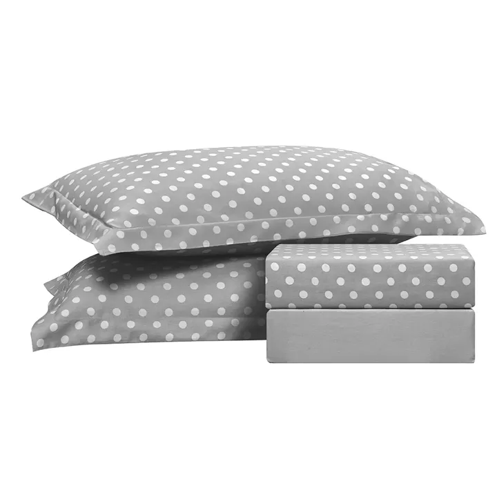 Beauty Home Σετ κουβερλί μονό Art 10101 Fancy 160x230 Γκρι