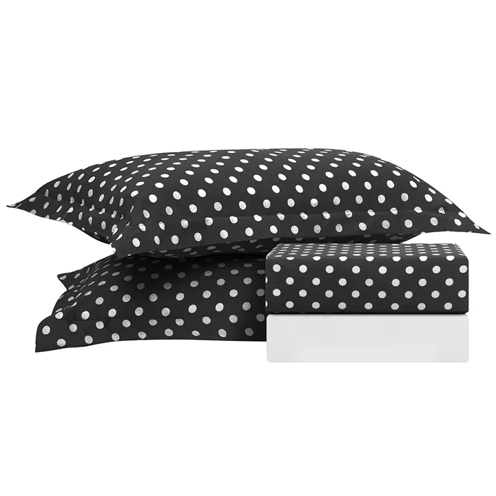 Beauty Home Σετ κουβερλί μονό Art 10101 Fancy 160x230 Μαύρο