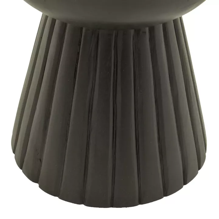 Side table Nemira pakoworld solid mango wood black D30x35cm