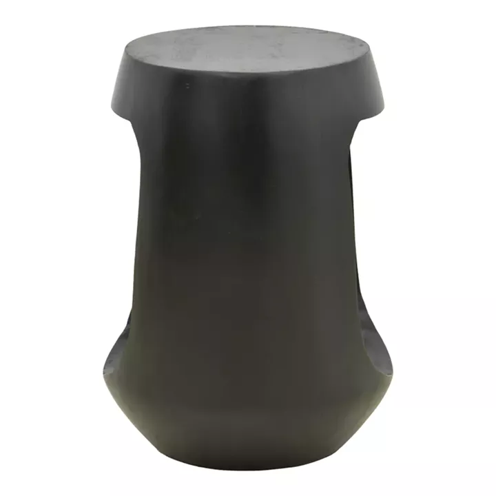 Side table Lenora pakoworld solid mango wood black D33x45cm