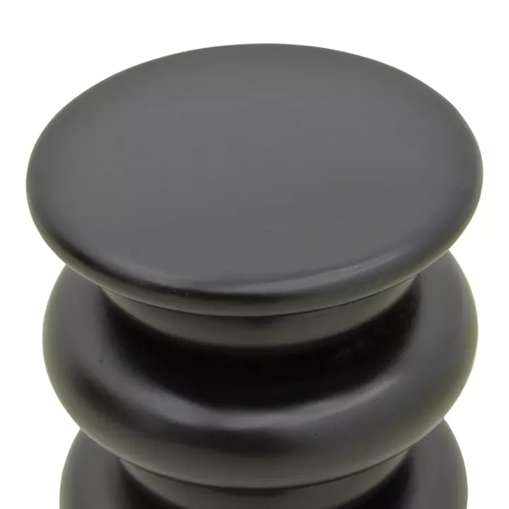 Βοηθητικό τραπέζι Circena pakoworld μασίφ μάνγκο ξύλο μαύρο Φ40x45εκ