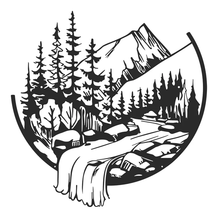 Διακοσμητικό τοίχου Mordio pakooworld μαύρο μεταλλικό Φ60x1,5εκ