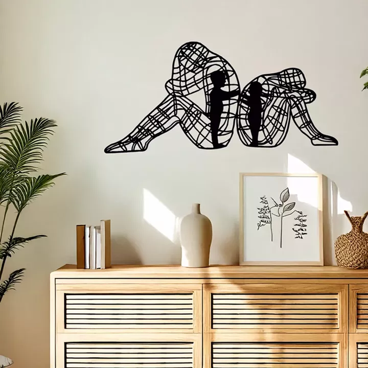 Διακοσμητικό τοίχου Innero pakooworld μαύρο μεταλλικό 50x1,5x25εκ