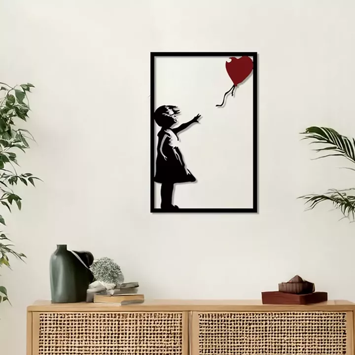 Διακοσμητικό τοίχου Balezo pakooworld μαύρο μεταλλικό 35x1,5x50εκ