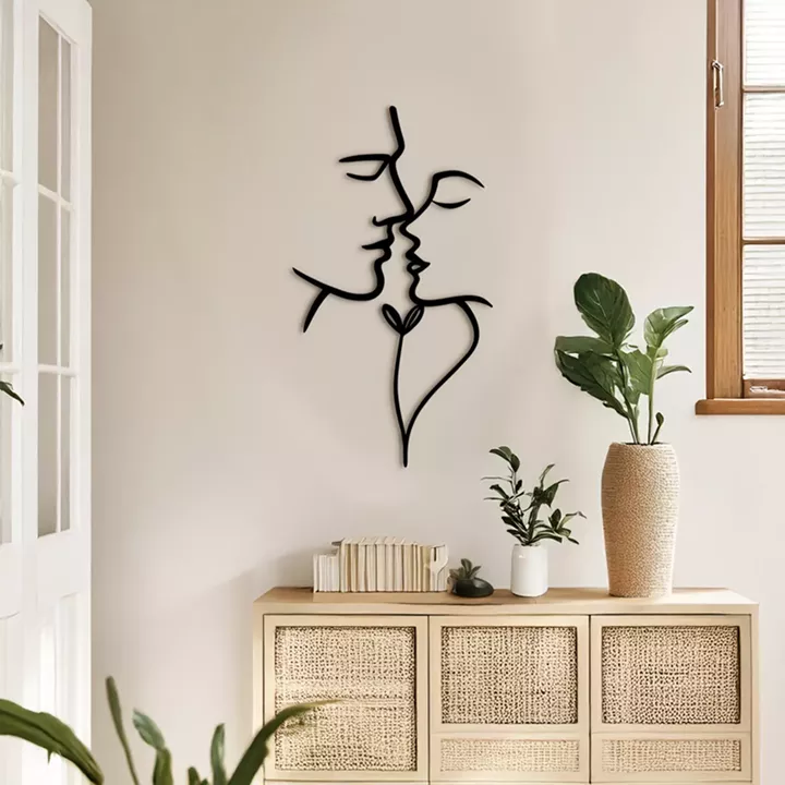 Διακοσμητικό τοίχου Lovia pakooworld μαύρο μεταλλικό 28x1,5x50εκ