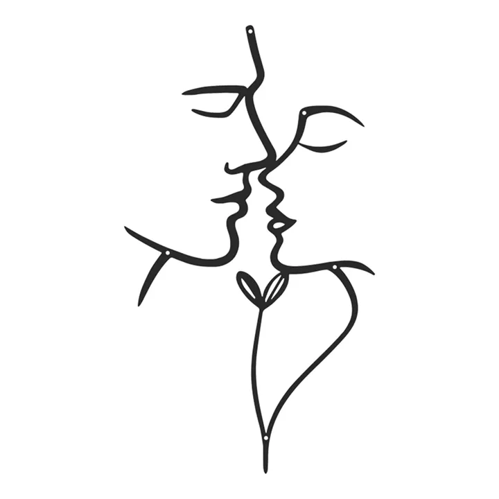 Διακοσμητικό τοίχου Lovia pakooworld μαύρο μεταλλικό 28x1,5x50εκ