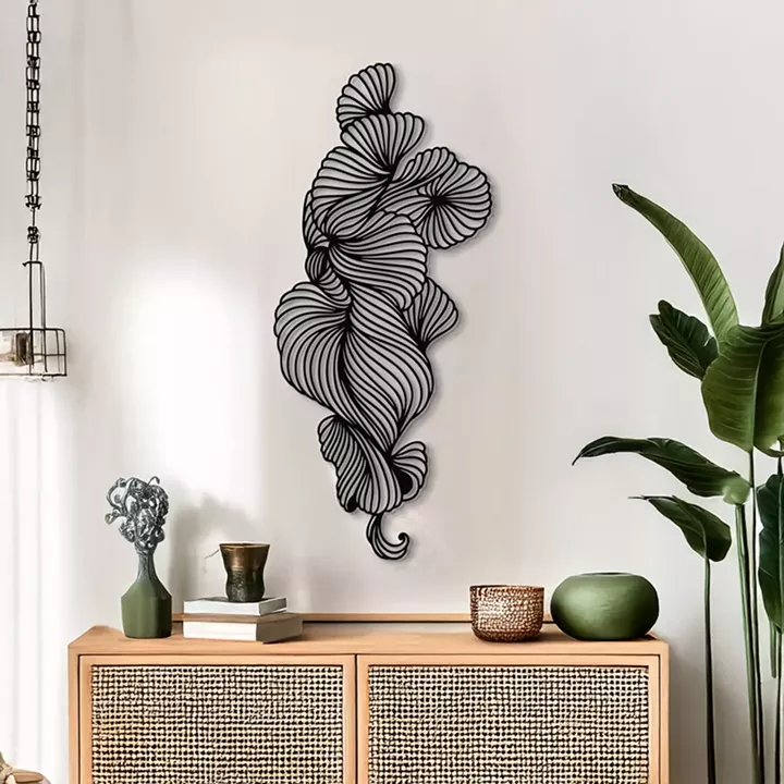 Διακοσμητικό τοίχου Bilem pakooworld μαύρο μεταλλικό 20x1,5x50εκ