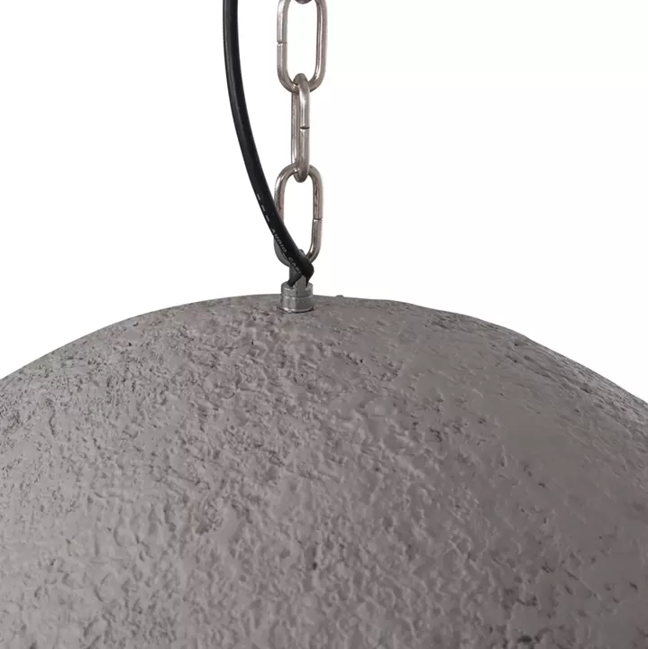 CEILING PENDANT LAMP JAYLEN HM4703.03XL FIBER CEMENT IN GREY 74x68x50-70Hcm.