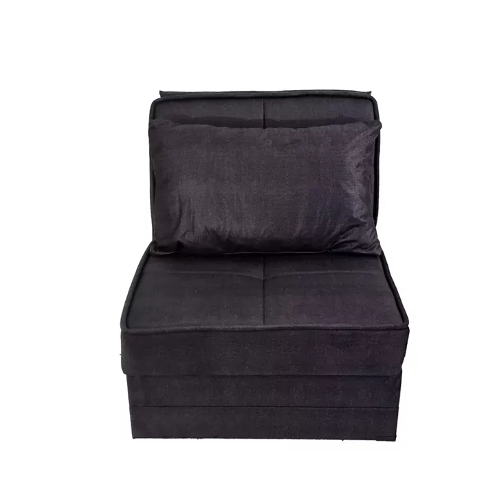 Artekko Thales Γκρι Πολυθρόνα Κρεβάτι με Αποθηκευτικό Χώρο (110x85x90)cm Κρεβάτι (200x85x45)cm