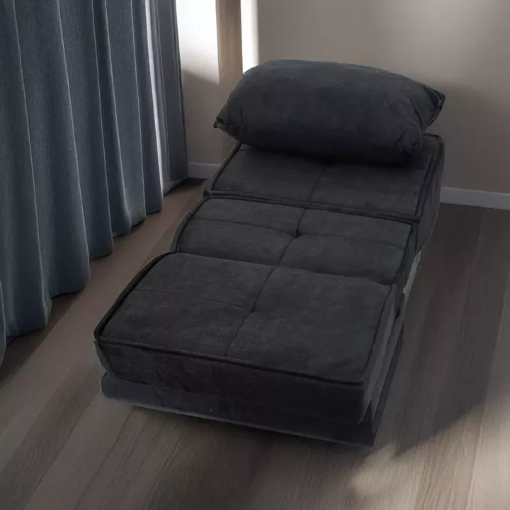 Artekko Thales Γκρι Πολυθρόνα Κρεβάτι με Αποθηκευτικό Χώρο (110x85x90)cm Κρεβάτι (200x85x45)cm