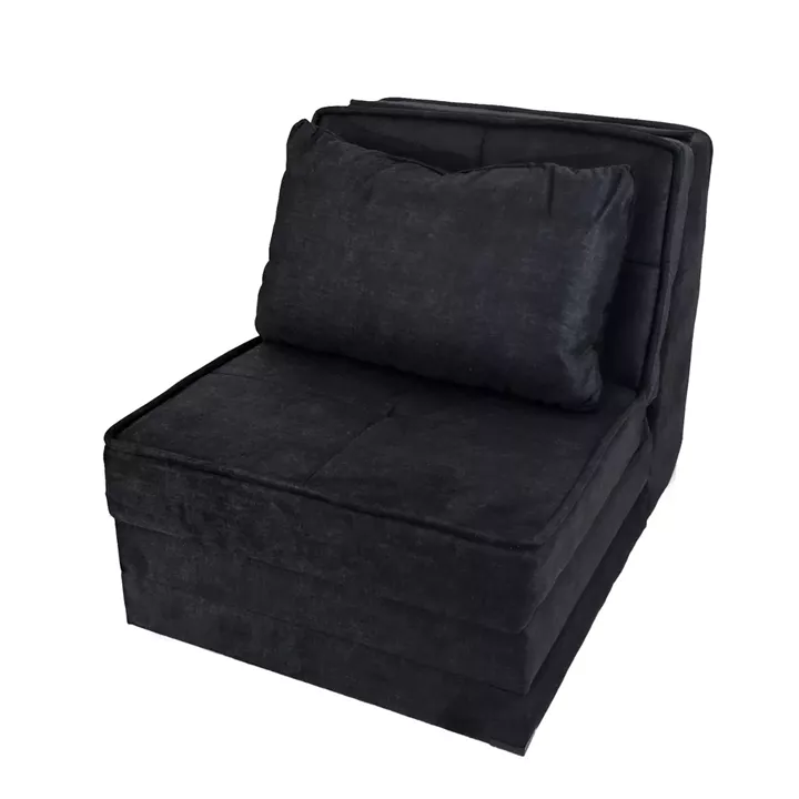 Artekko Thales Γκρι Πολυθρόνα Κρεβάτι με Αποθηκευτικό Χώρο (110x85x90)cm Κρεβάτι (200x85x45)cm