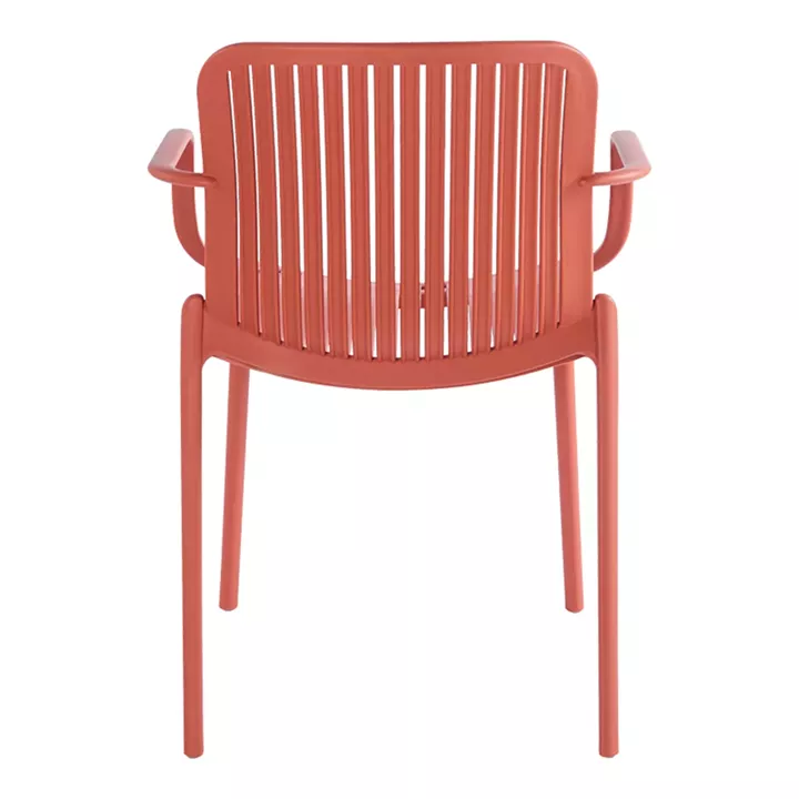 Πολυθρόνα Teragi στοιβαζόμενη pakoworld pp με UV protection terracotta 59x57x82εκ