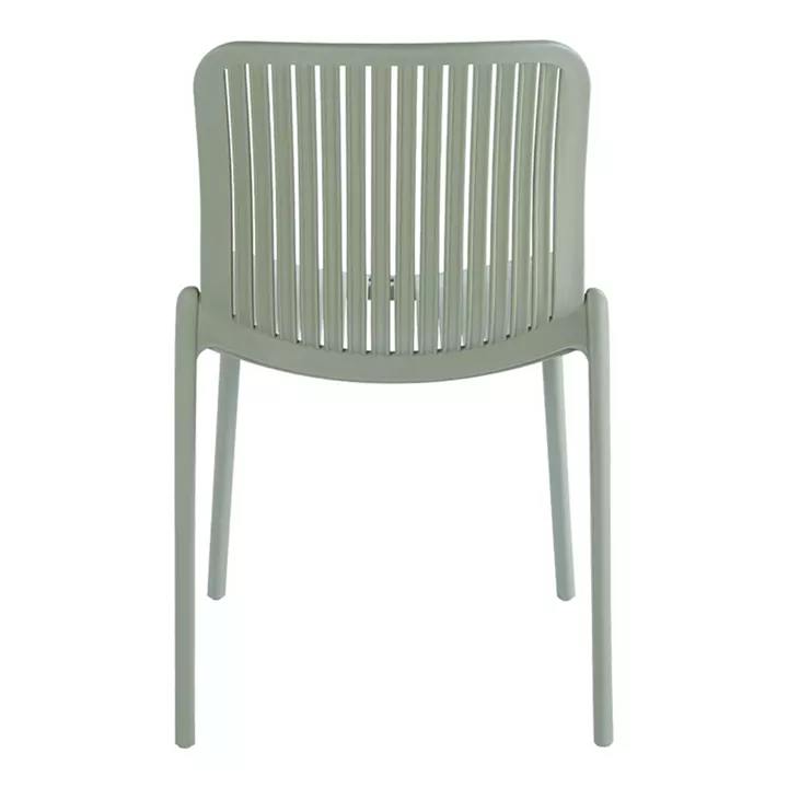 Καρέκλα Teragi στοιβαζόμενη pakoworld pp με UV protection πράσινο 58x43.5x82εκ