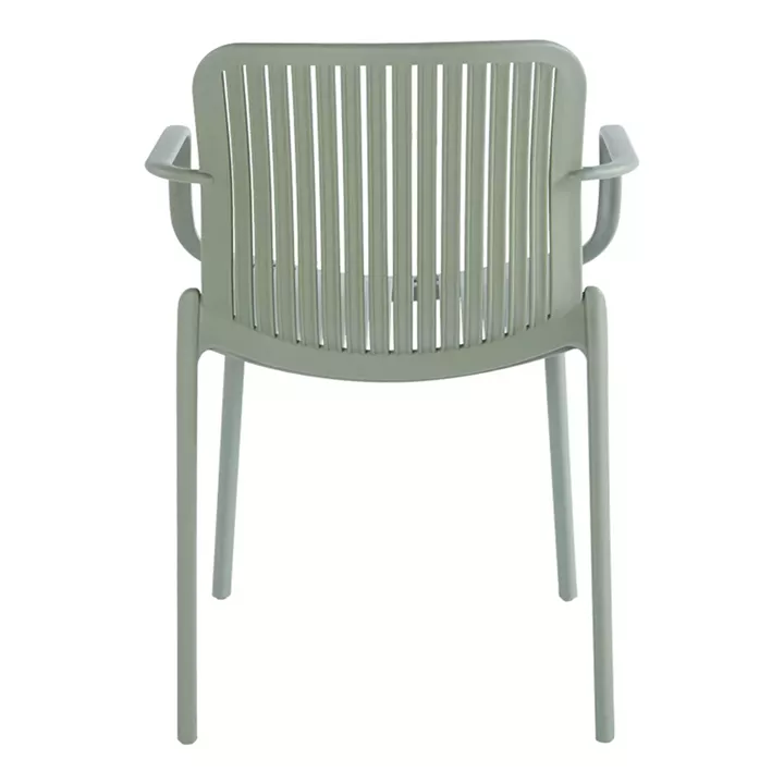 Πολυθρόνα Teragi στοιβαζόμενη pakoworld pp με UV protection πράσινο 59x57x82εκ