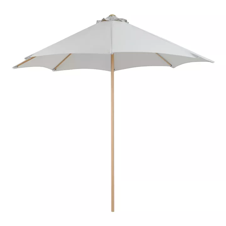 Professional umbrella Mawoo pakoworld metal - aluminum one-piece pole in wood-cream shade D250x235cm