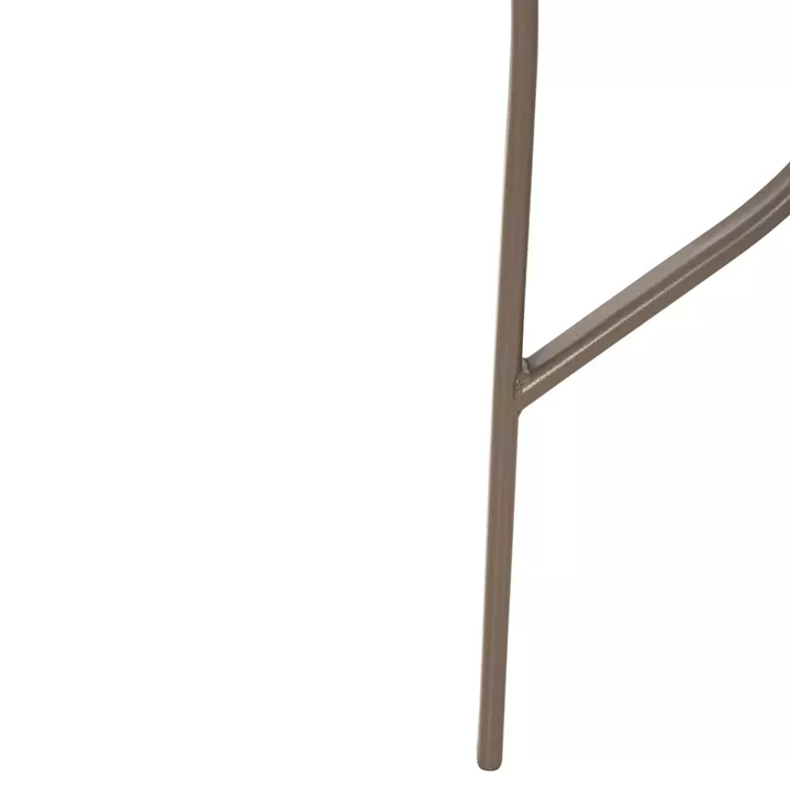 OUTDOOR DINING SET 5PCS BRUNO HM10727.04 METAL CHAIRS & TABLE 140x80cm CHAMPAGNE COLOR