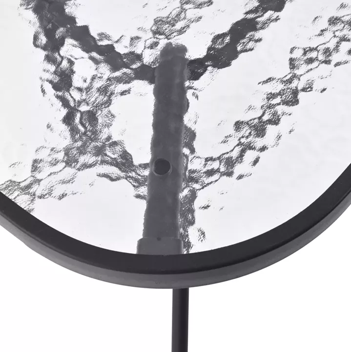 OUTDOOR DINING SET 5PCS BRUNO HM10729.01 METAL CHAIRS & TABLE 140x80cm GREY