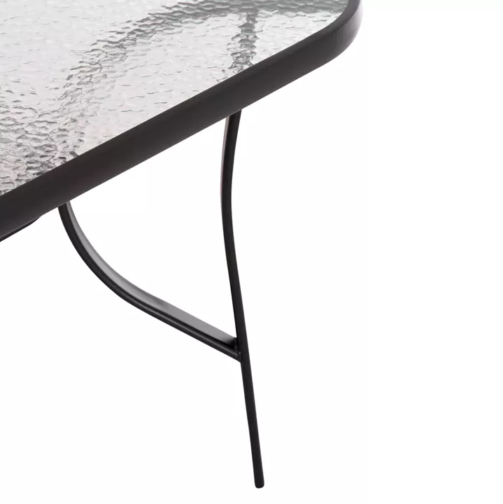 ΣΕΤ ΤΡΑΠΕΖΑΡΙΑΣ 5ΤΜΧ BRUNO HM10729.03 ΚΑΡΕΚΛΕΣ ΜΕΤΑΛΛΙΚΕΣ & ΤΡΑΠΕΖΙ 150x90εκ ΜΑΥΡΟ