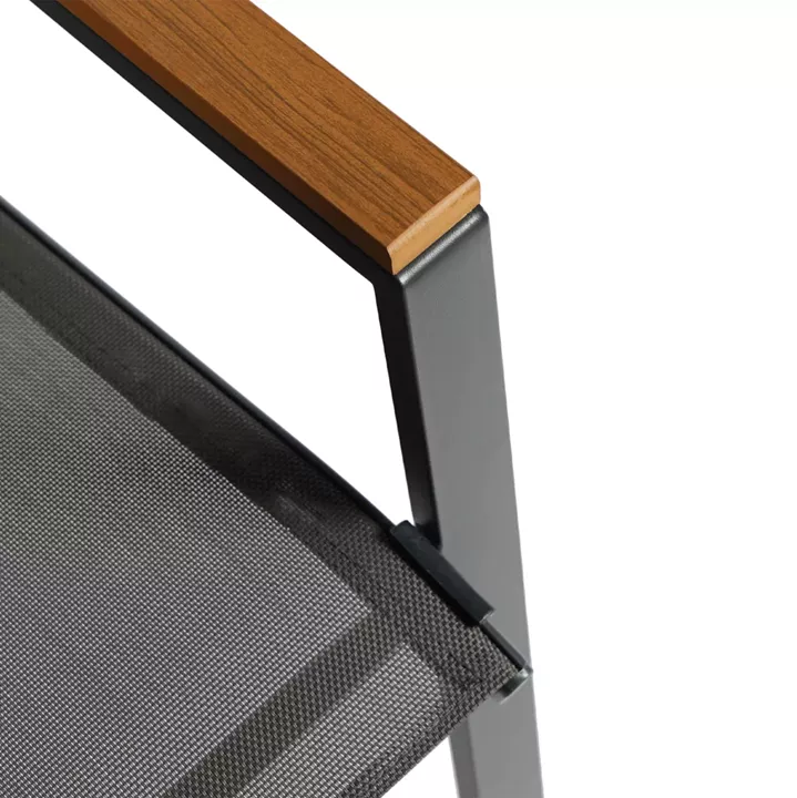 ΣΕΤ ΤΡΑΠΕΖΑΡΙΑΣ 3ΤΜΧ FIGO HM10730.01-- 2 ΚΑΡΕΚΛΕΣ & ΤΕΤΡΑΓΩΝΟ ΤΡΑΠΕΖΙ 70x70εκ ΓΚΡΙ